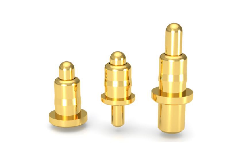 Through hole wave soldering pogo pin