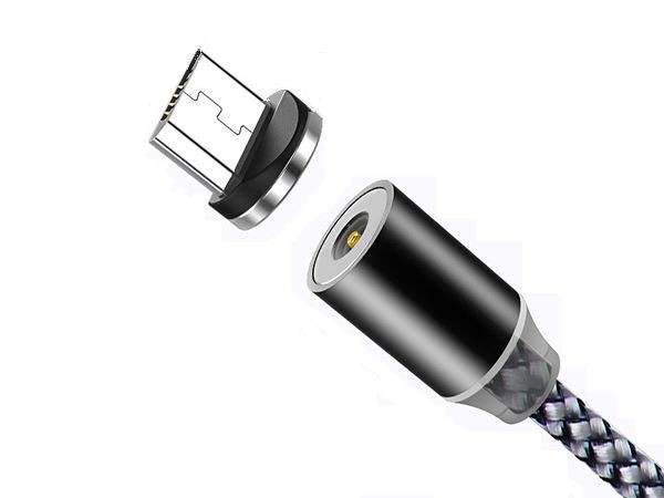 Spring loaded magnetic connector cable Spring loaded magnetic connector cable