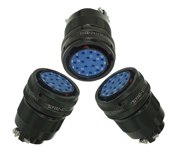 Pogo-stiftkontakt med hög ström