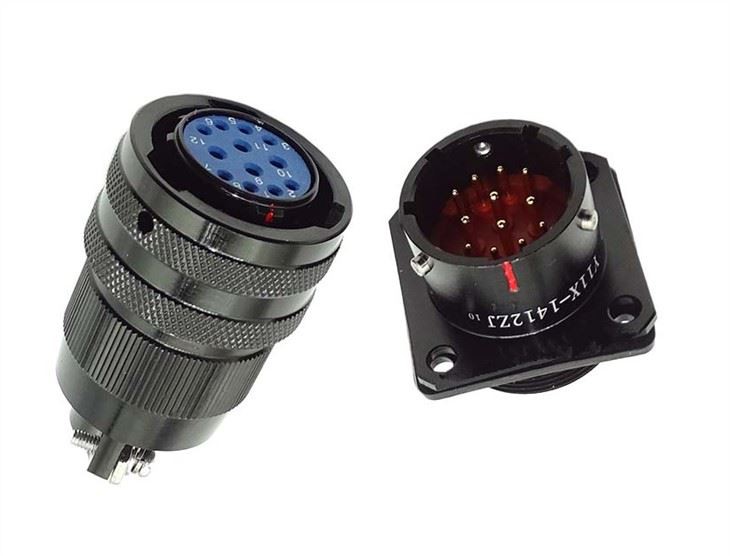 Hög ström han- och honpinnekontakt