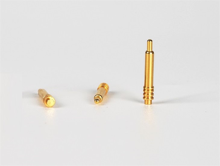 Pläterad guld Rak Nål Pogo Pin