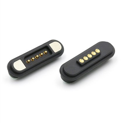 Fjäderbelastad batteriladdande Pogo-stiftkontakt