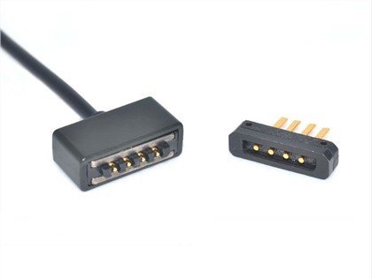 Vattentät magnetisk hane Pogo Pin Connector