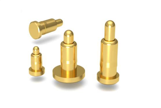 Fjäderbelastad Pogo-nål i guldpläterat guld