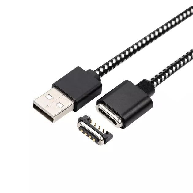 4Pin USB magnetisk Pogo-stift laddningskabel