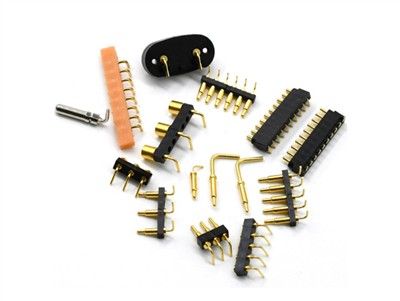 Hane och hona rätvinklig Pogo Pin Connector