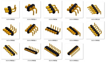 Höger Angel Pogo Pin Connectors