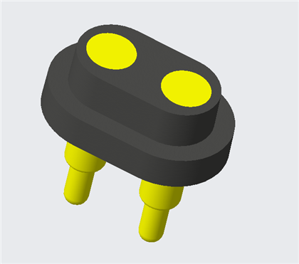 2Pins vattentät PogoPin-kontakt